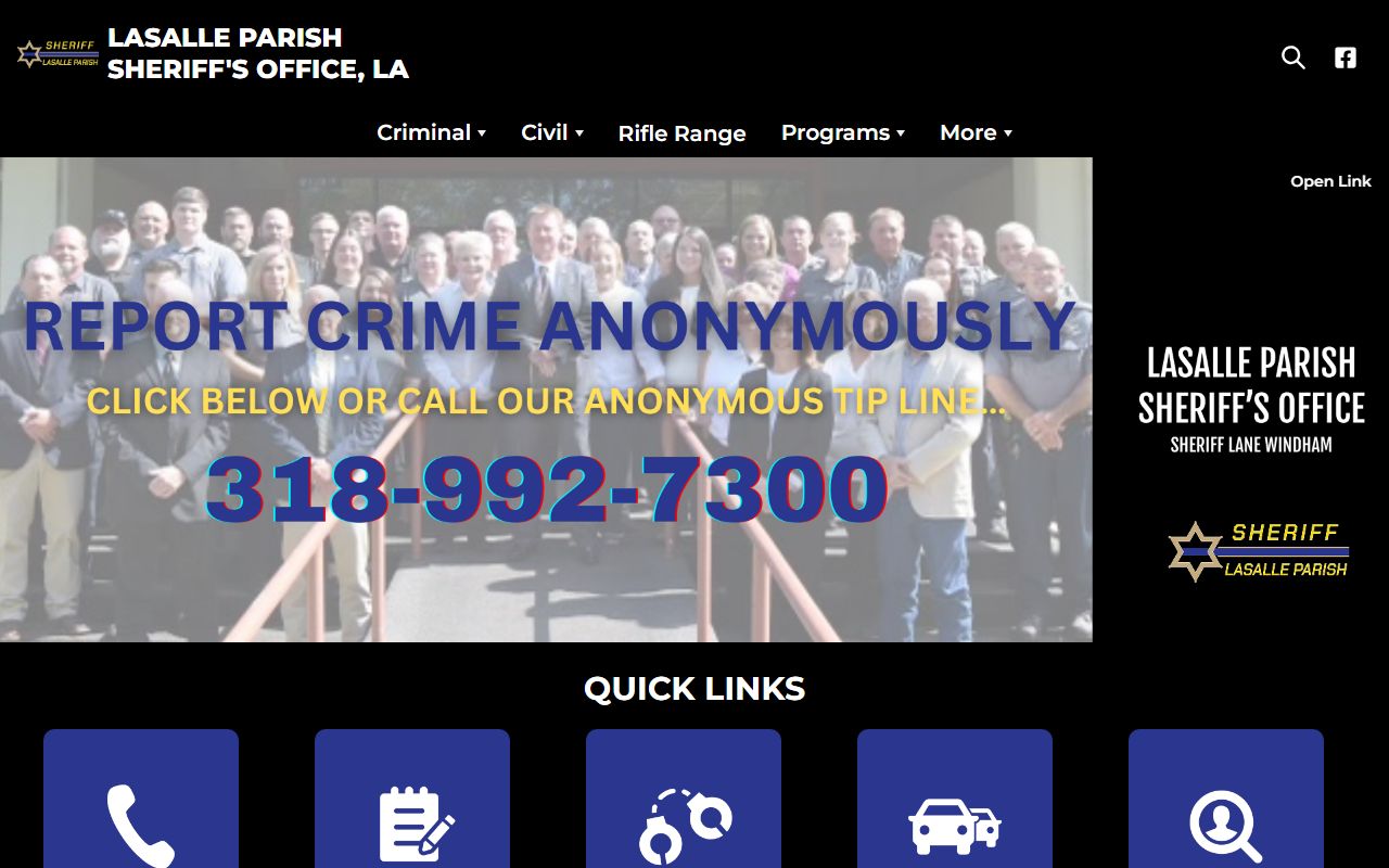 LaSalle Parish court records Sheriff Office home page