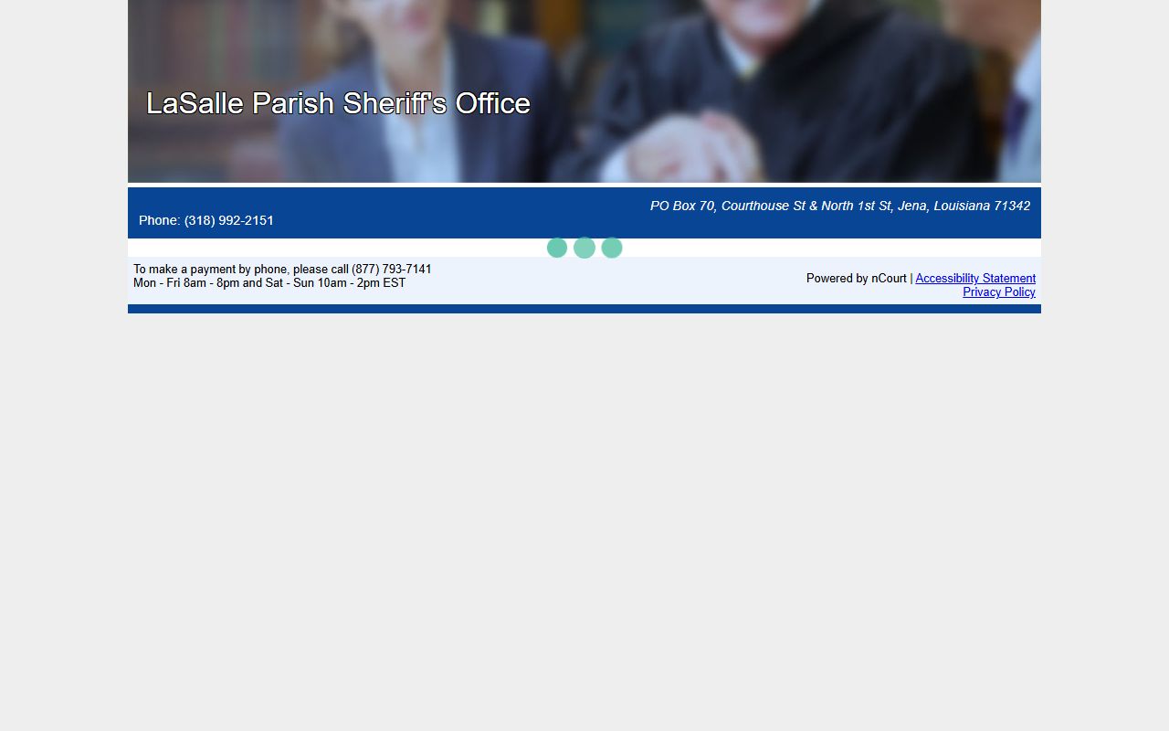 LaSalle Parish traffic court records nCourt citation payment page